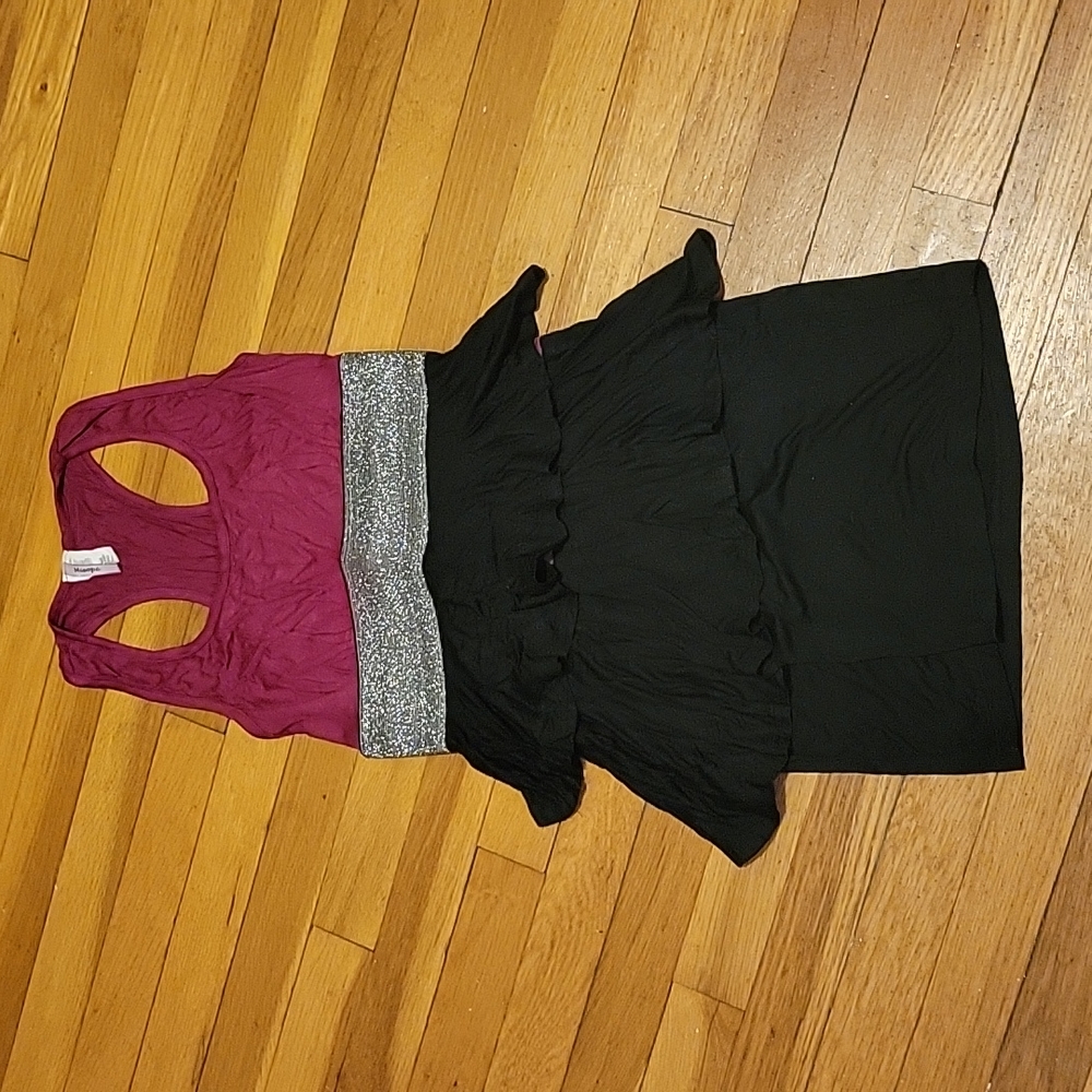 Misope Tiered Midi Dress S Small